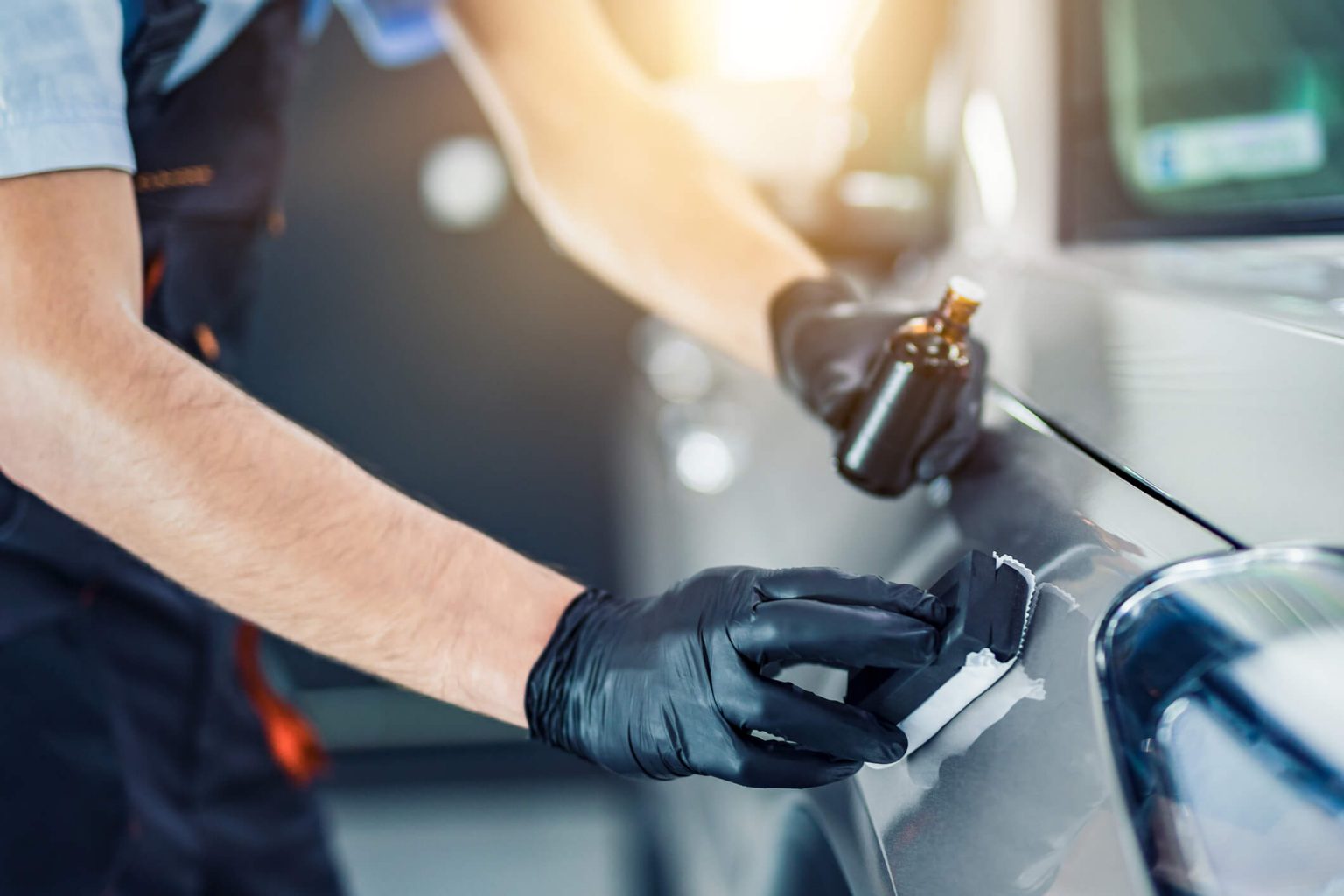 Coating a car